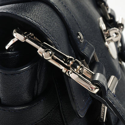 Mulberry Polished Buffalo Alexa Satchel Midnight Blue 3 of 13