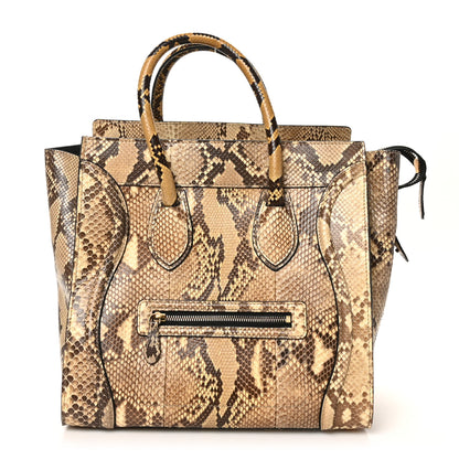 Celine Snakeskin Mini Luggage Beige 1 of 9