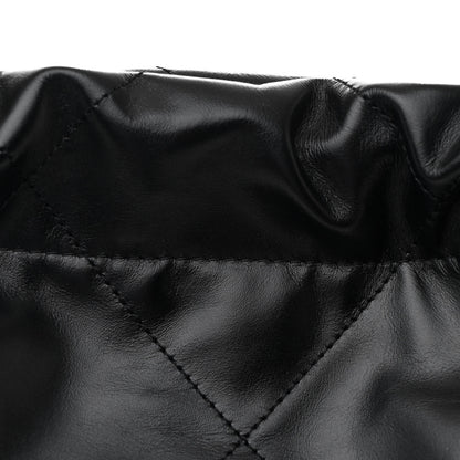 Chanel Shiny Calfskin Quilted Small Chanel 22 Black 10 of 12