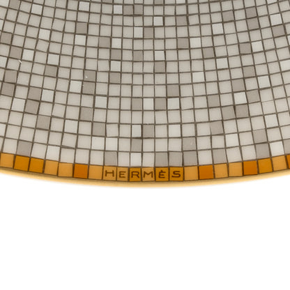 Hermes Porcelain Mosaique Au 24 Soup Bowl Gold 4 of 6