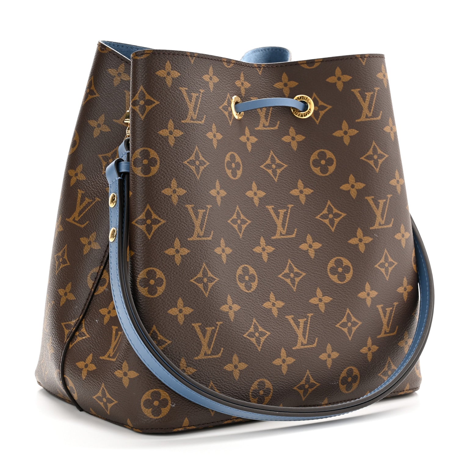 Louis Vuitton Monogram Neonoe MM Blue Jean 3 of 9