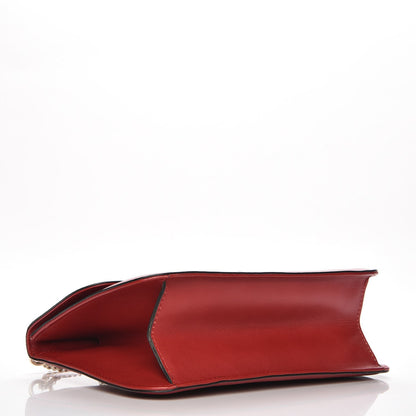 Valentino Garavani Vitello Large Glam Lock Rockstud Flap Red 4 of 7