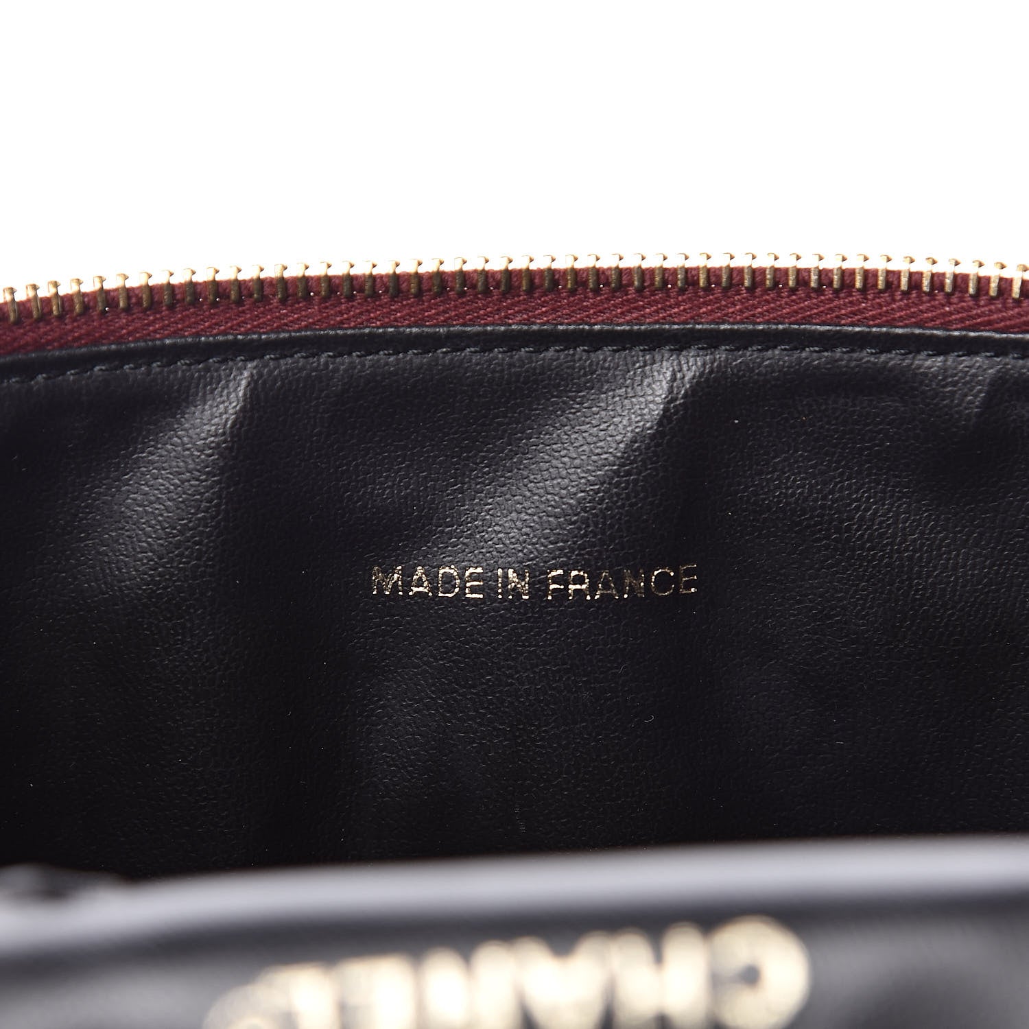 Chanel Caviar Vanity Cosmetic Case Burgundy 7 of 12