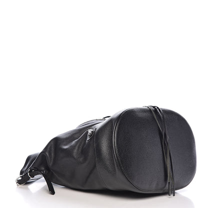 Balenciaga Veau Papier Classic Hardware Drop Bucket Bag Black 4 of 11
