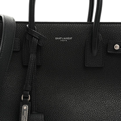 Saint Laurent Grained Calfskin Baby Sac De Jour Souple Black 8 of 10