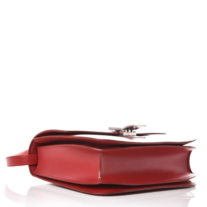 Celine Box Calfskin Medium Classic Box Flap Bag Red 4 of 9