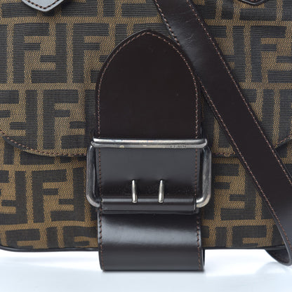 Fendi Zucca Buckle Shoulder Bag Tobacco 12 of 12