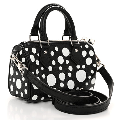 Louis Vuitton LV X YK Empreinte Infinity Dots Nano Speedy Bandouliere Black White 3 of 9