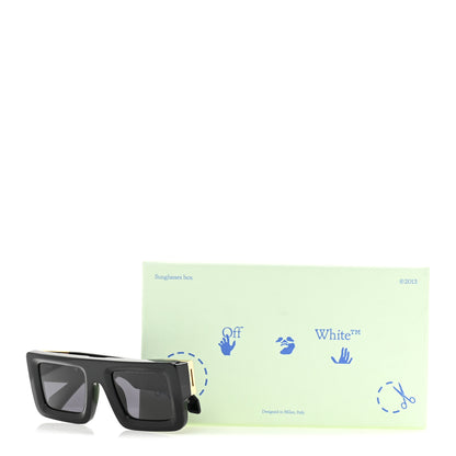 Off-White Acetate Square Sunglasses OERI049 Black 9 of 9