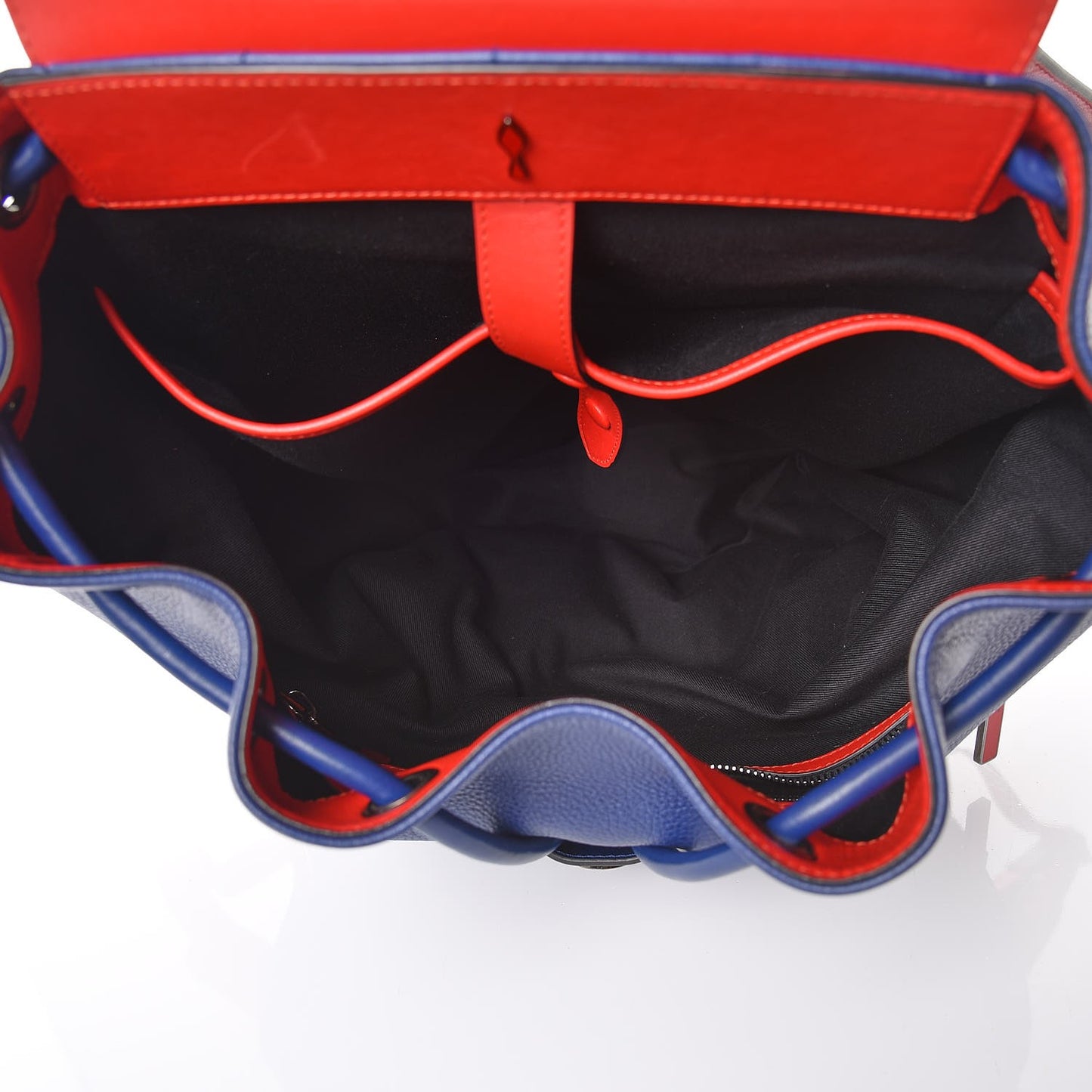 Calfskin Ecusson Explorafunk Backpack Blue