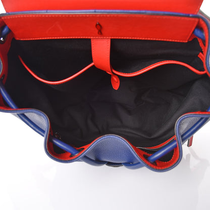 Christian Louboutin Calfskin Ecusson Explorafunk Backpack Blue 5 of 7