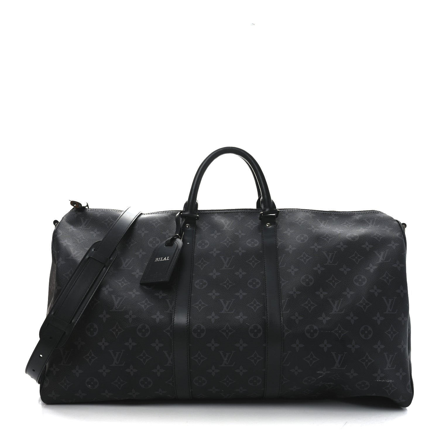 Louis Vuitton Monogram Eclipse Keepall Bandouliere 55 1 of 10