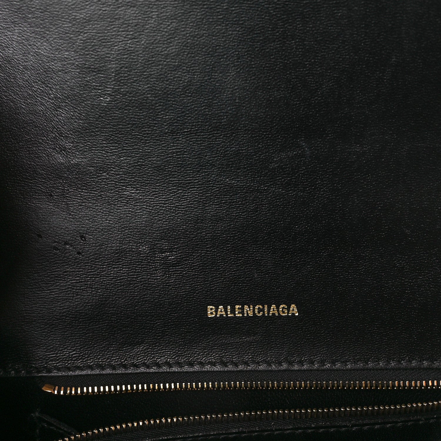 Balenciaga Shiny Box Calfskin Small Hourglass Top Handle Bag Black 6 of 11
