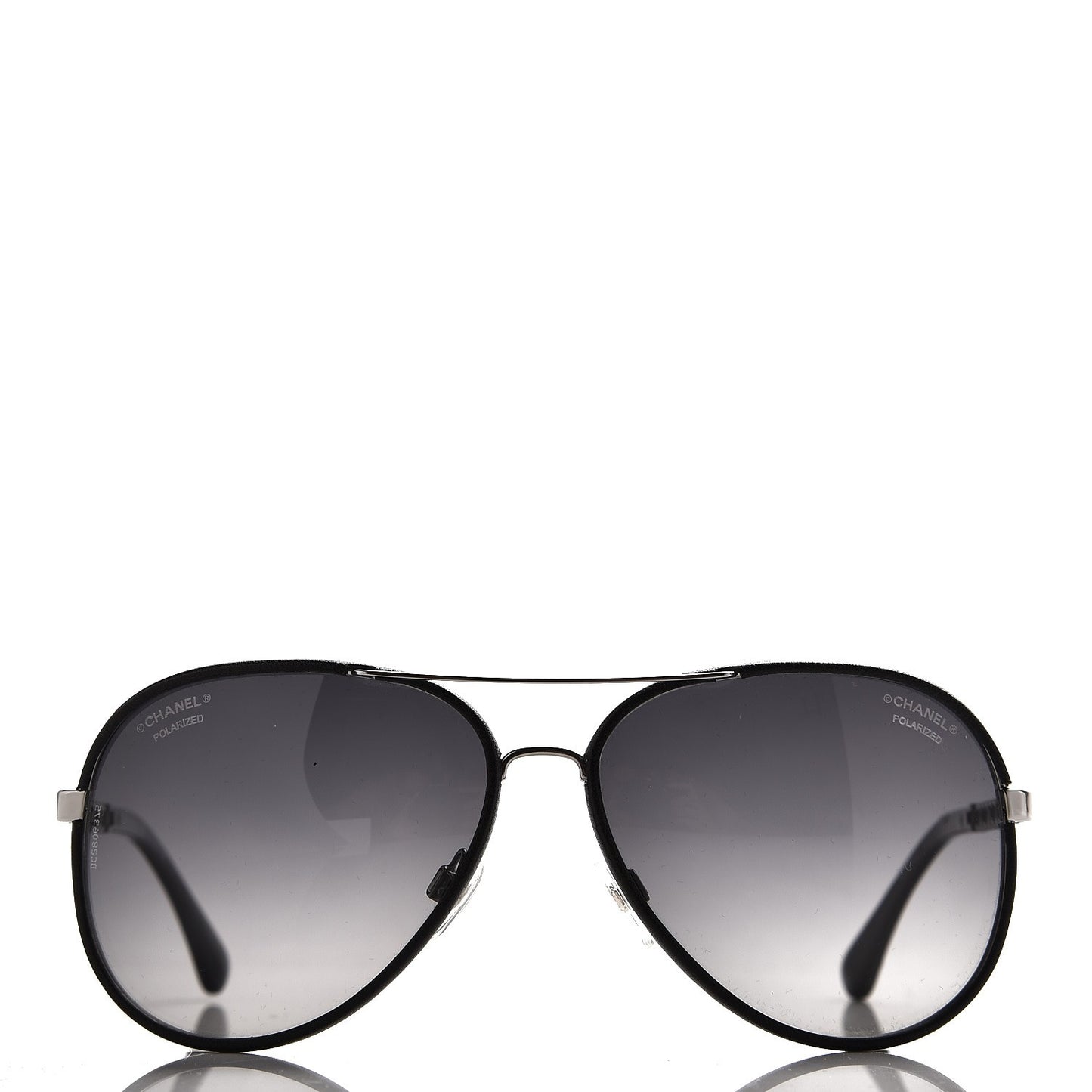 Lambskin Aviator Chain Sunglasses 4194-Q Black