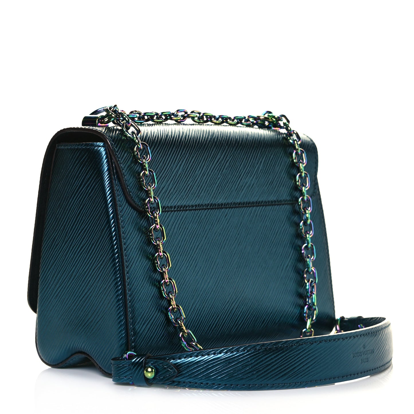 Epi Twist Scarabeo Shoulder Bag MM Blue Boreale