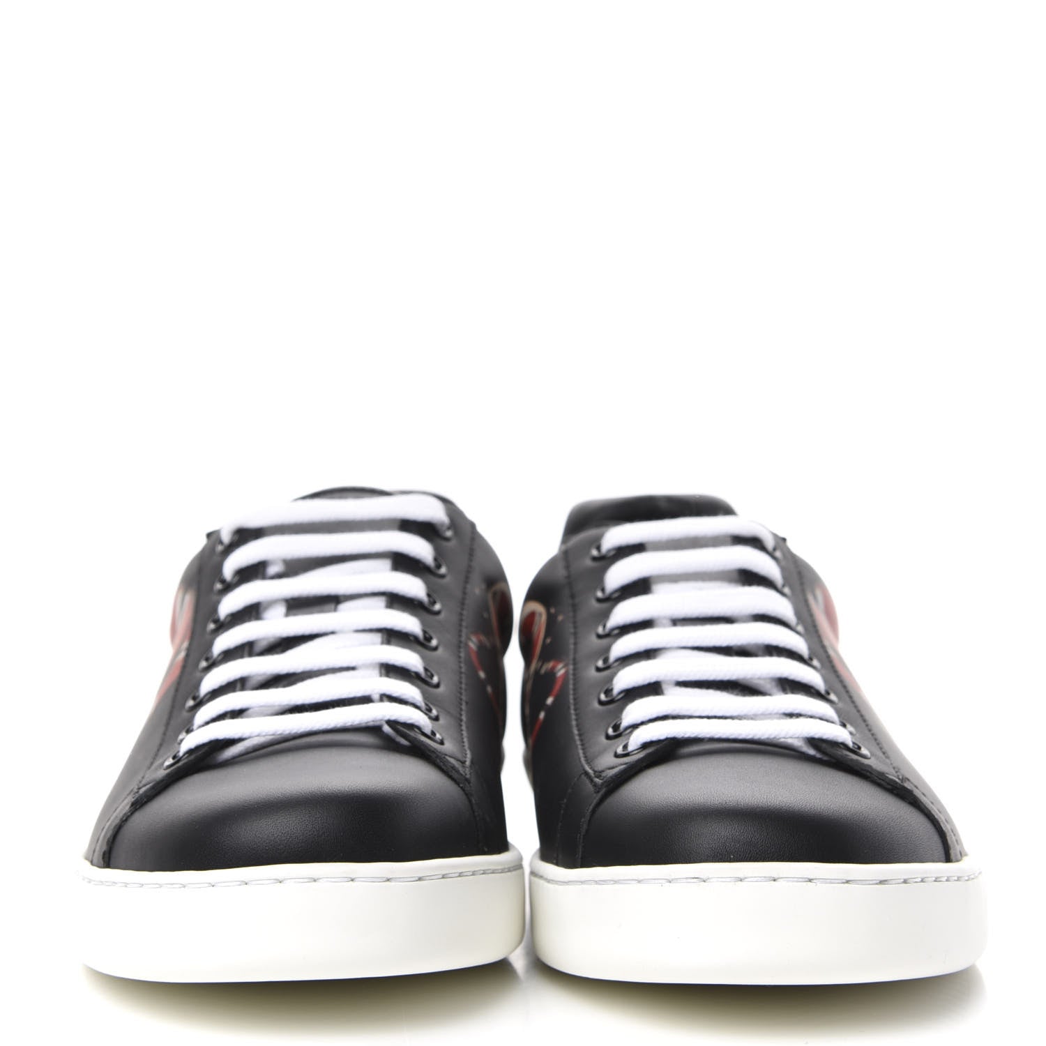 Gucci Calfskin Kingsnake Mens Ace Sneakers 9 Black Multicolor 2 of 11