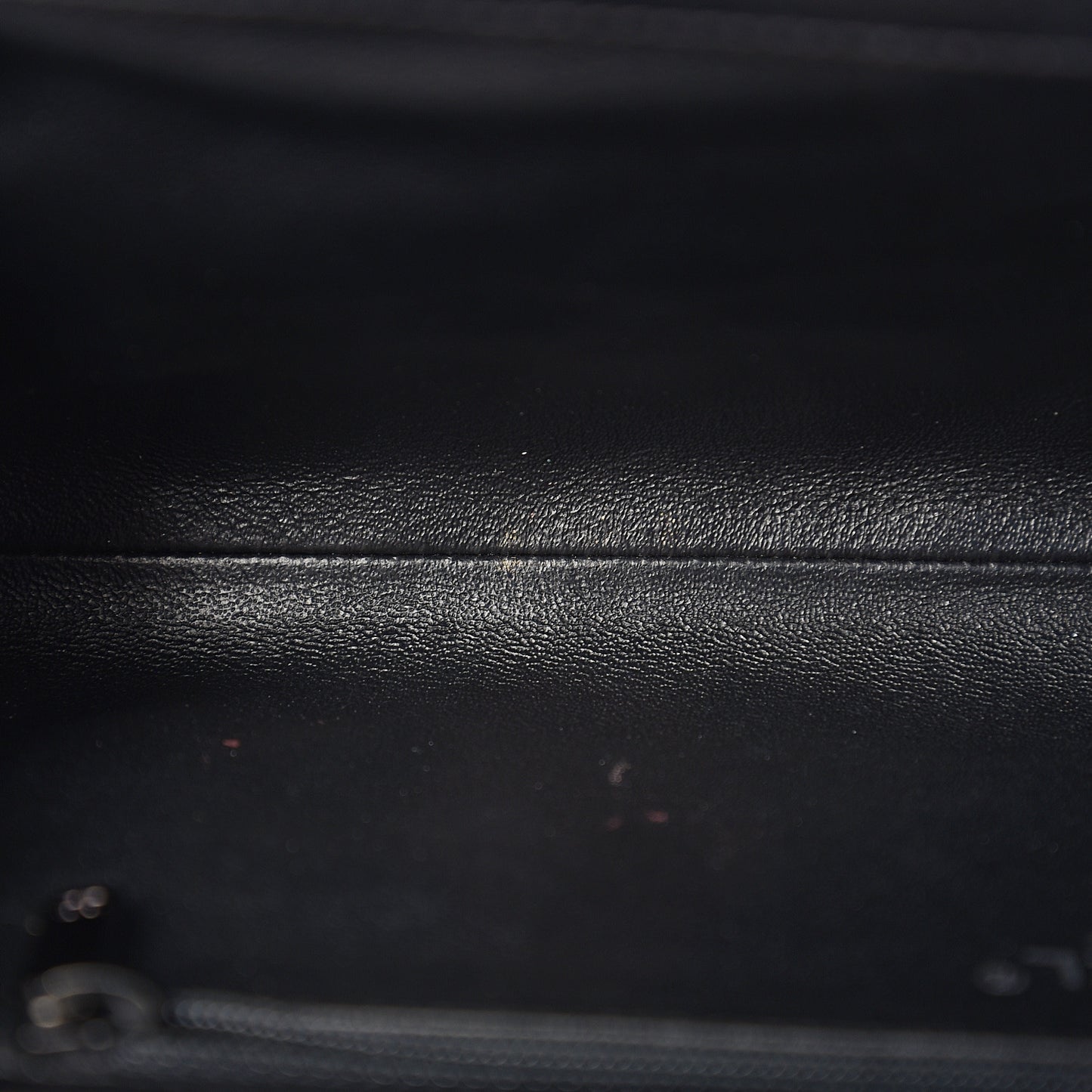 Crumpled Calfskin Quilted Clutch So Black