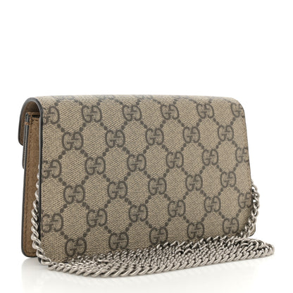 Gucci GG Supreme Monogram Super Mini Dionysus Shoulder Bag Taupe 3 of 11