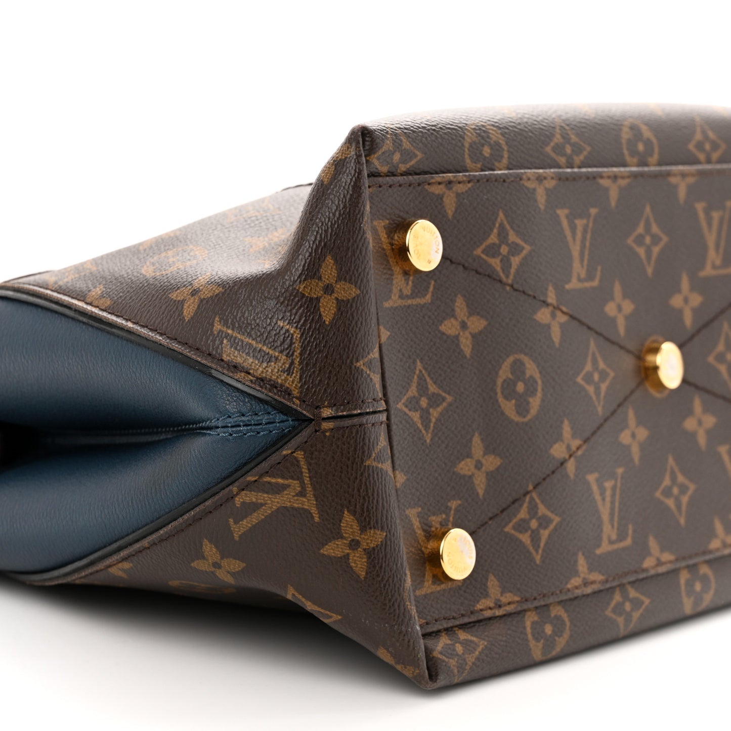 Ostrich Lizard Majestueux Tote MM Navy