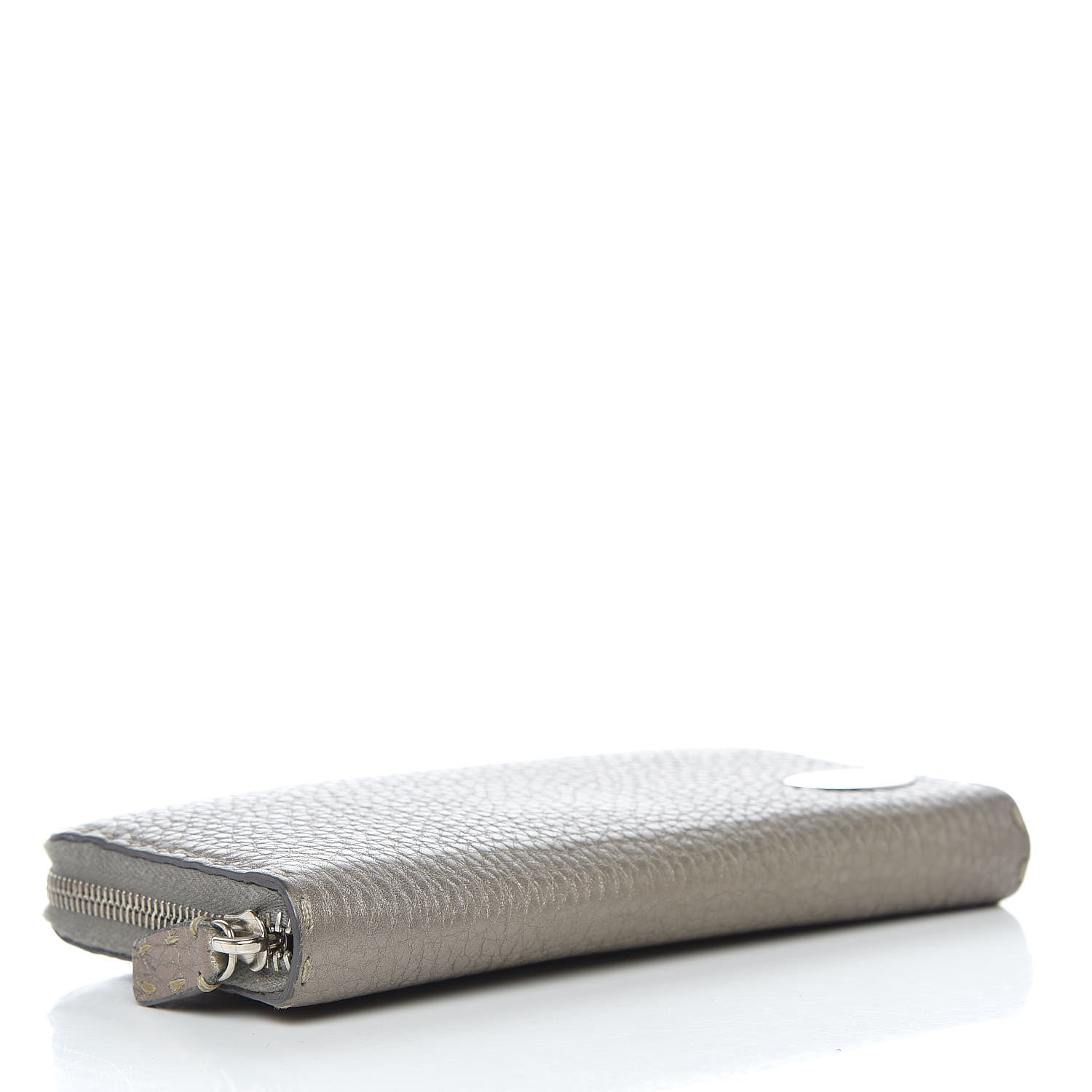 Fendi Cuoio Romano Selleria Zip Around Wallet Peltro 4 of 14