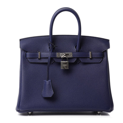 Hermes Togo Birkin 25 Bleu Encre 1 of 11