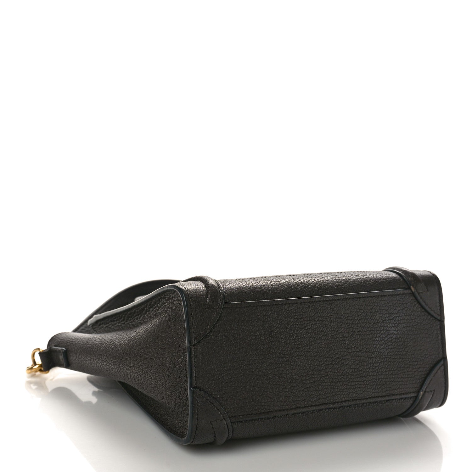 Celine Drummed Calfskin Nano Luggage Brown 4 of 13