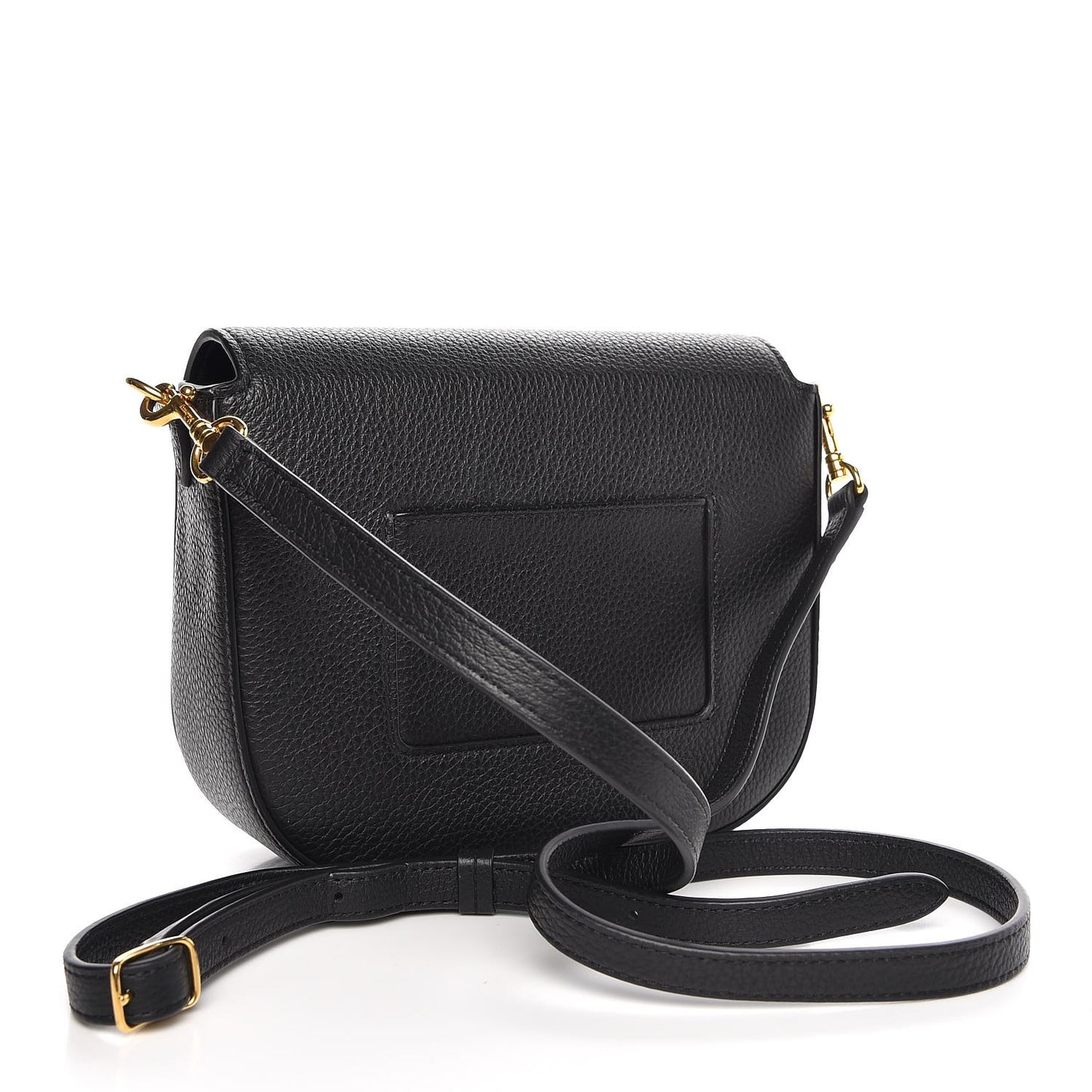 Small Classic Grain Calfskin Small Darley Satchel Black