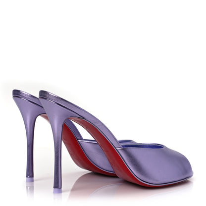 Christian Louboutin Metallic Nappa Me Dolly 100 Sandals 39 Liliac Smoke 4 of 7