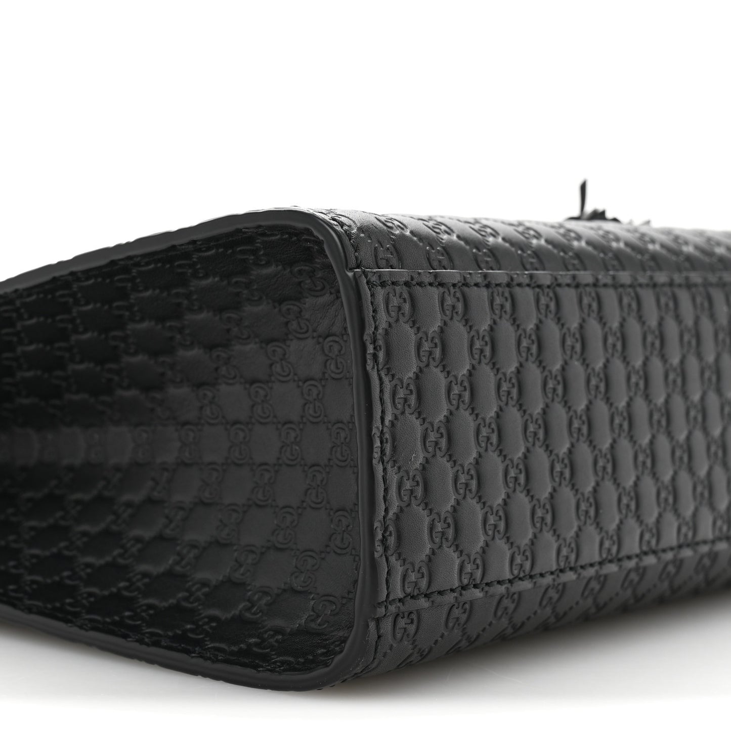 Microguccissima Medium Emily Chain Shoulder Bag Black