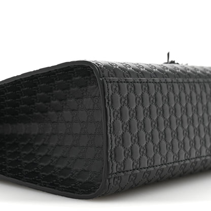 Gucci Microguccissima Medium Emily Chain Shoulder Bag Black 9 of 11