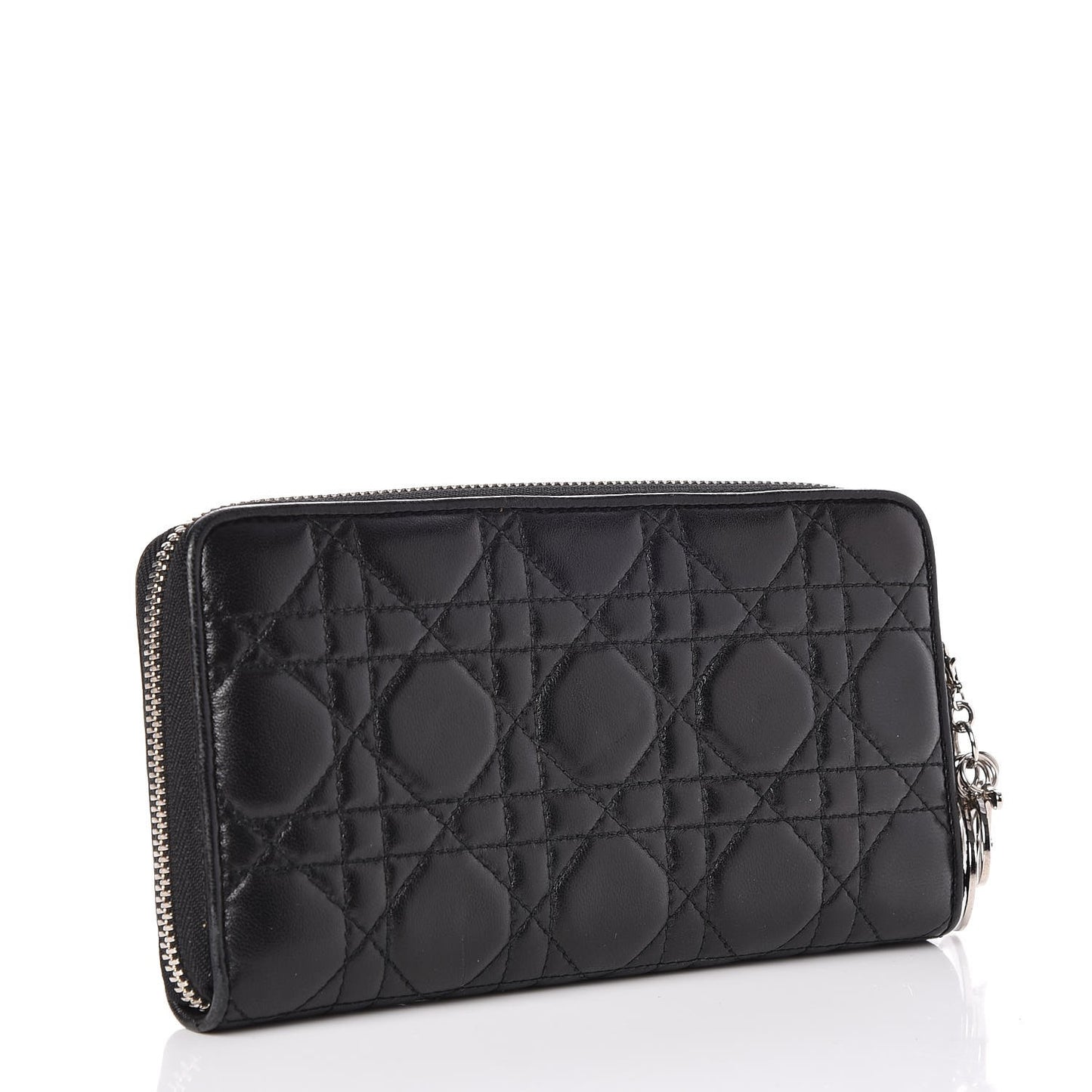 Lambskin Cannage Voyageur Wallet Black