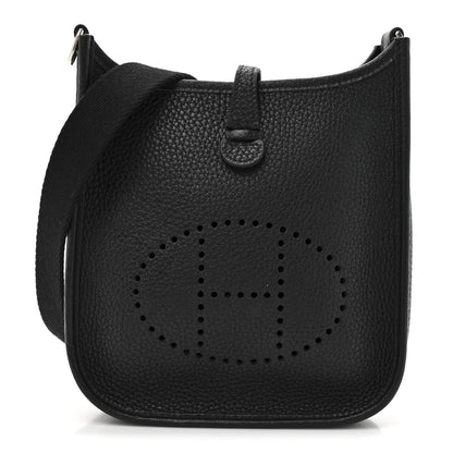 Hermes Taurillon Clemence Evelyne TPM Black 1 of 11