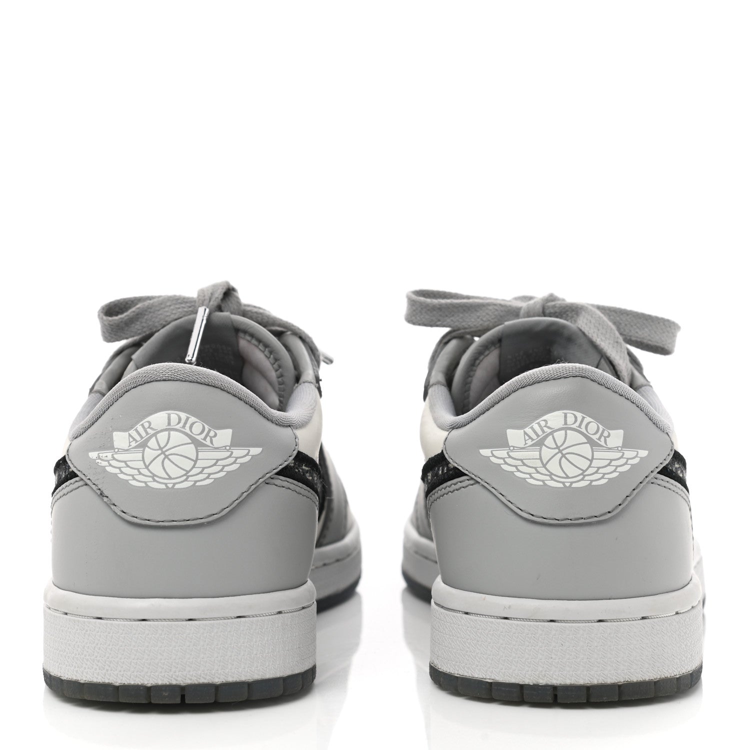 Christian Dior X NIKE AIR JORDAN Calfskin Mens Oblique Low Sneakers 39 Beige White 6 of 17