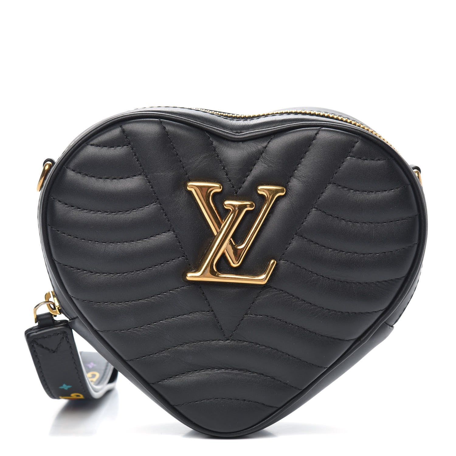 Louis Vuitton Calfskin New Wave Heart Bag Black 1 of 8