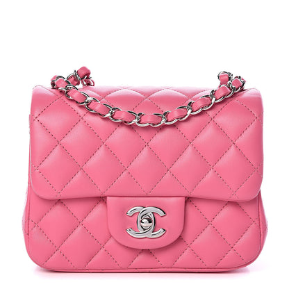 Chanel Lambskin Quilted Mini Square Flap Pink 1 of 10