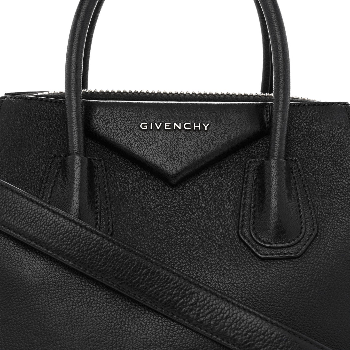 Sugar Goatskin Small Antigona Black