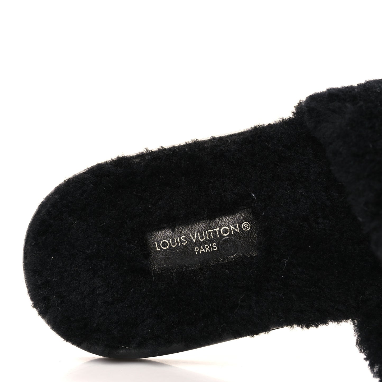 Shearling Magnetic Flat Mule 41 Black