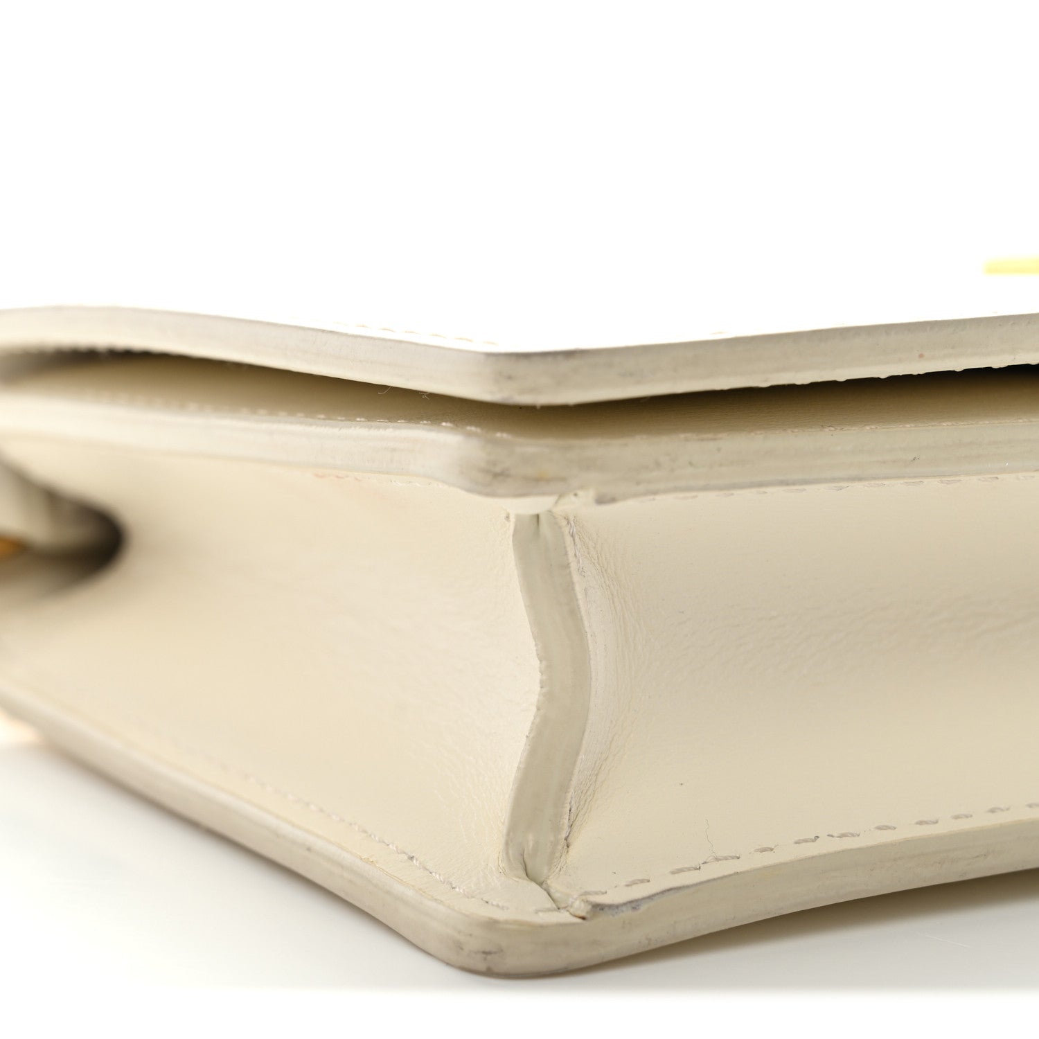 Off-White Calfskin Jitney 0.5 Cash Inside Crossbody Bag White