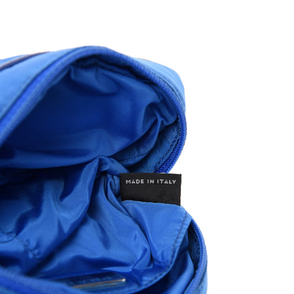 Prada Tessuto Nylon Saffiano Wristlet Azzurro 9 of 11