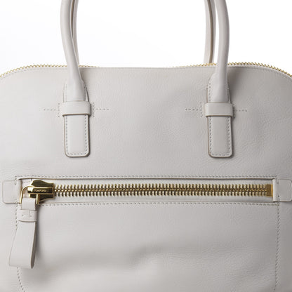 Tom Ford Goatskin Charlotte Satchel White 10 of 10