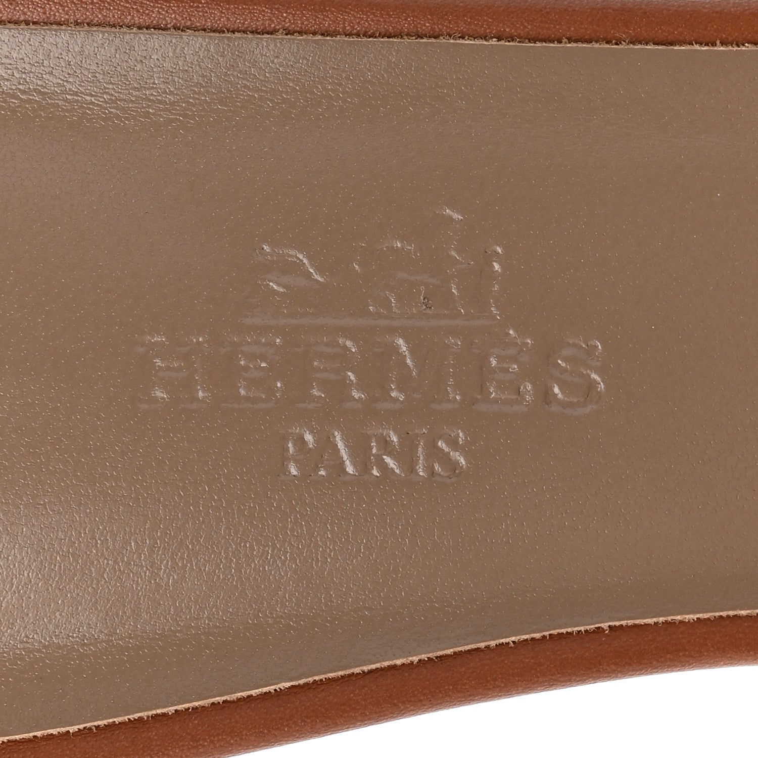 Hermes Calfskin Oasis Sandals 37 Gold 7 of 9