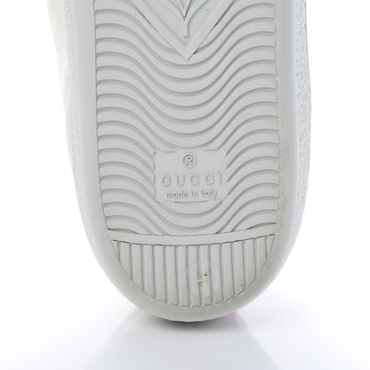 Gucci Calfskin Stripe Womens New Ace Sneakers 41 New Mystic White Ecru Red Flame 6 of 9