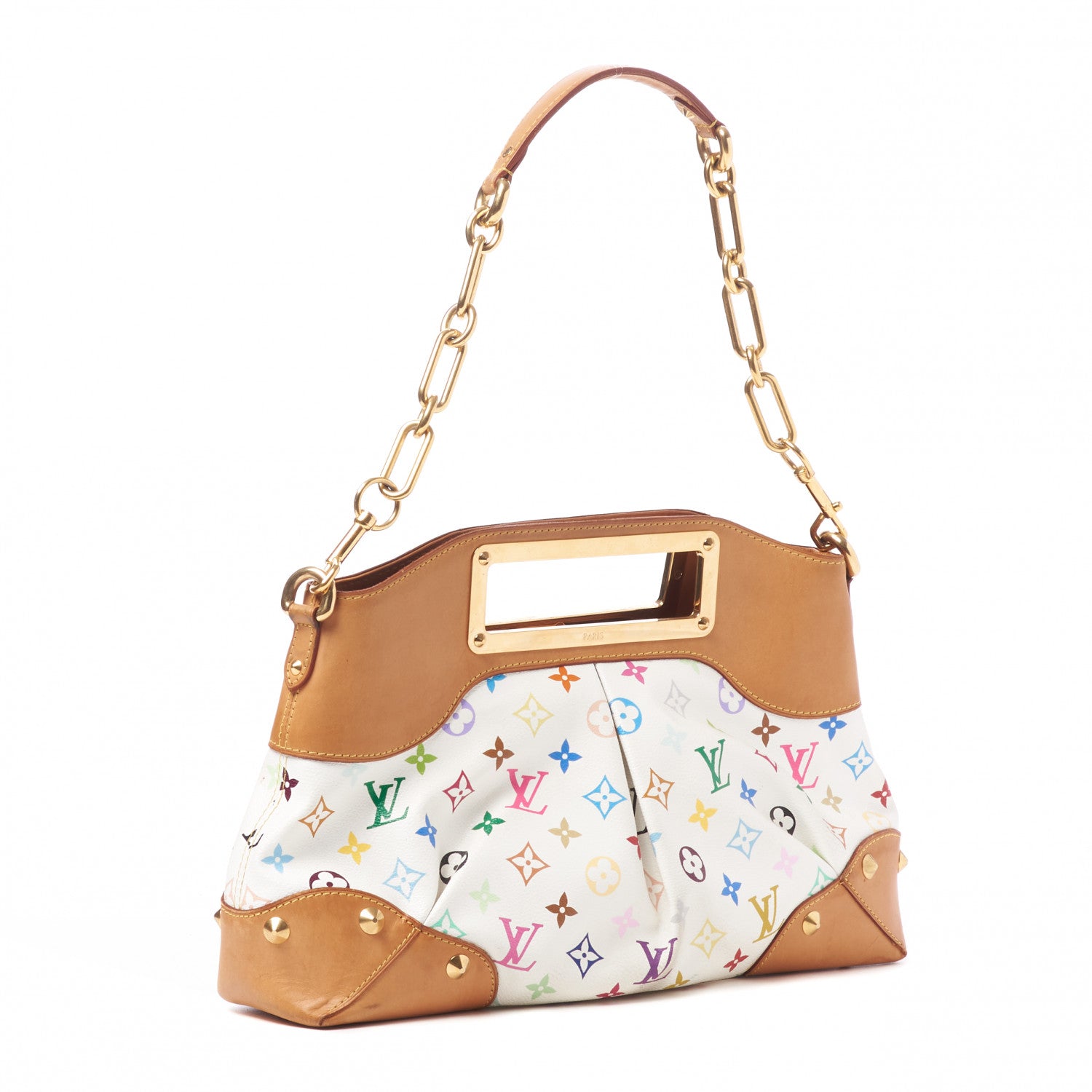 Louis Vuitton Monogram Multicolor Judy MM White 3 of 8
