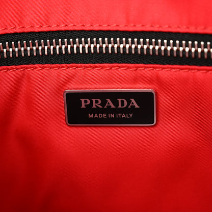 Prada Tessuto Nylon Pocket Cargo Top Handle Bag Black Fuoco 6 of 11