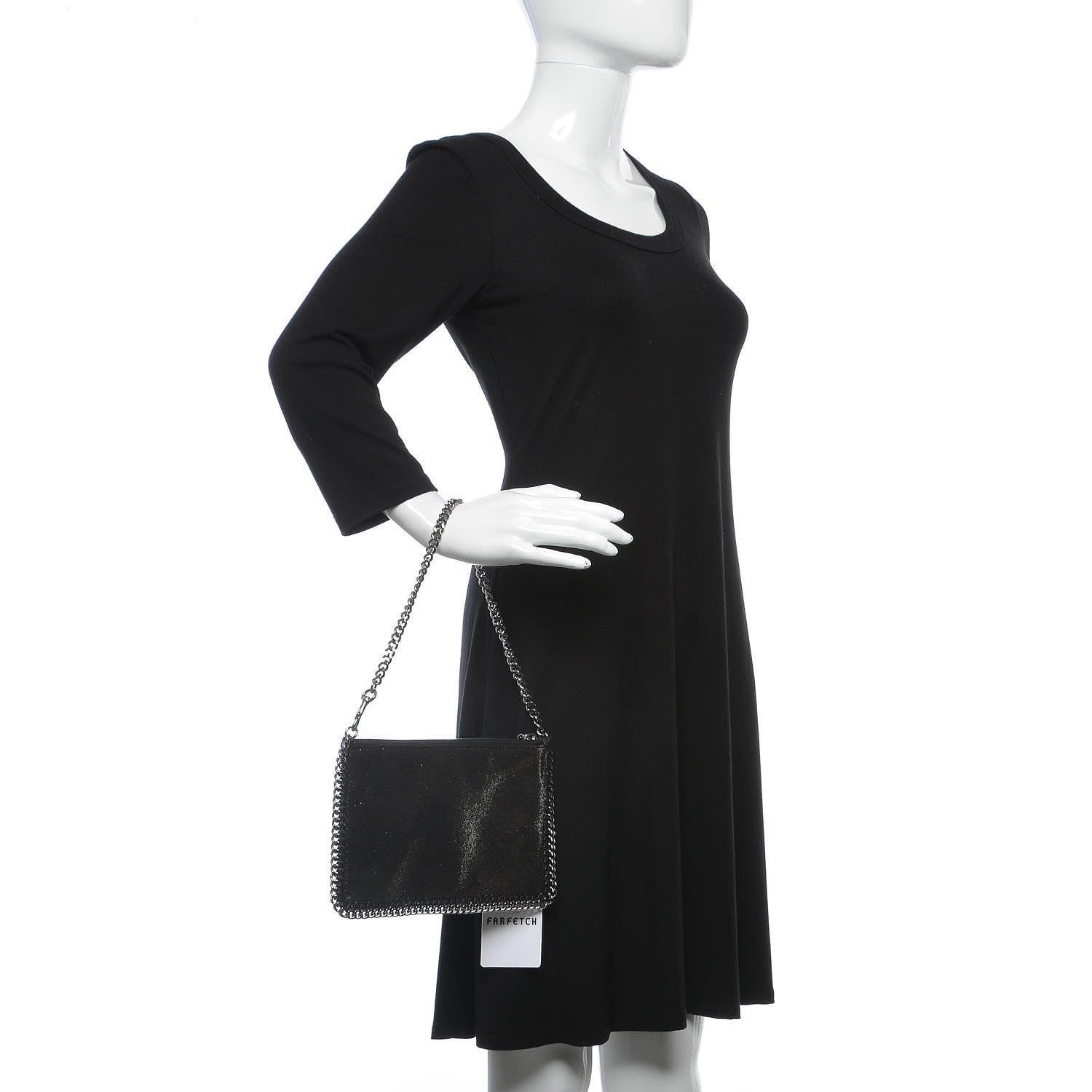 Stella McCartney Shaggy Deer Falabella Clutch Ruthenium 2 of 8