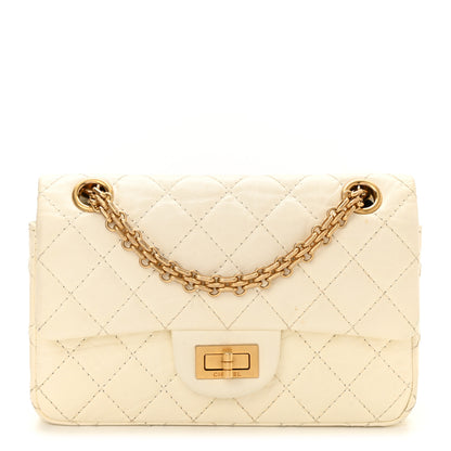 Chanel Aged Calfskin Quilted 2.55 Reissue Mini Flap White 1 of 11
