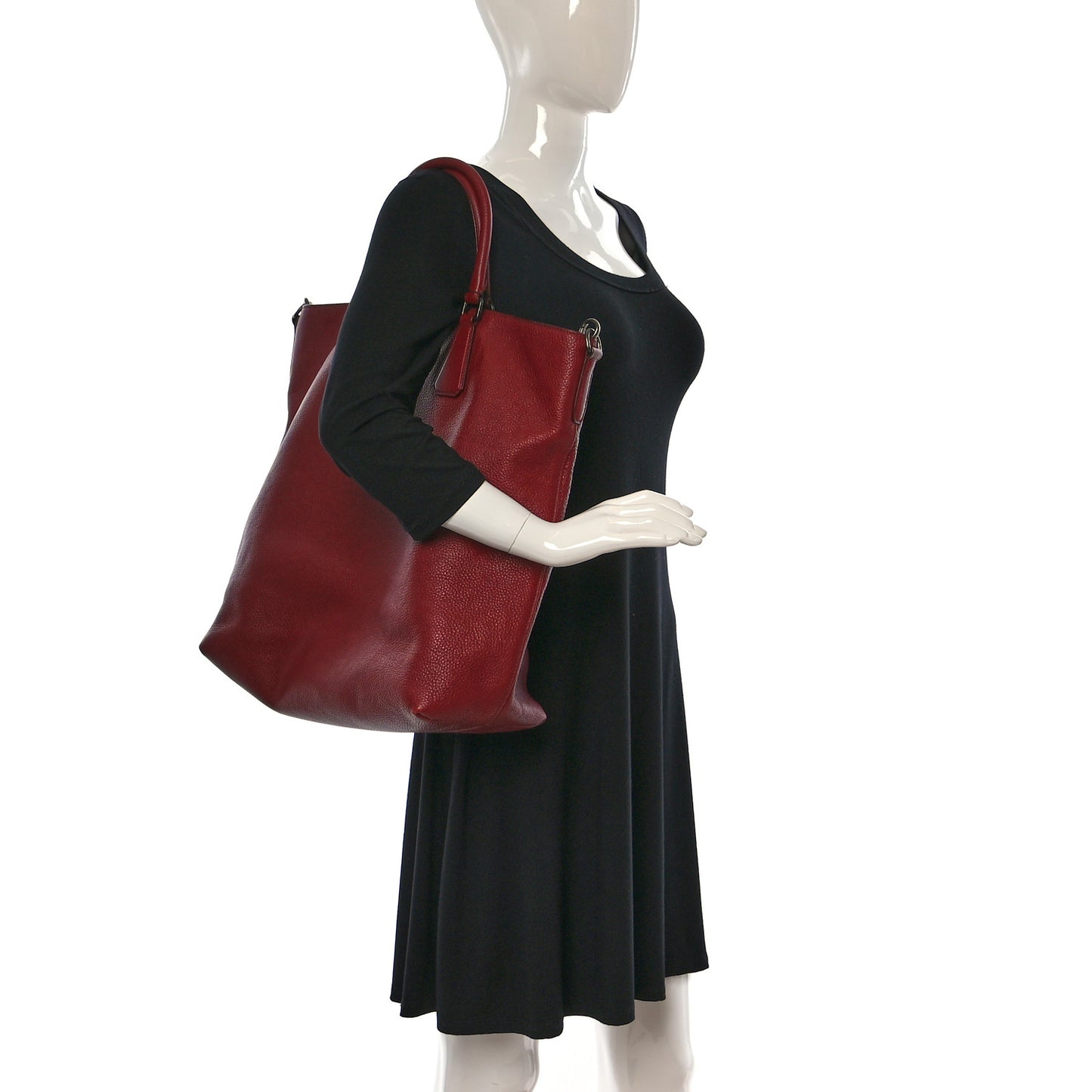 Vitello Daino Tote Rosso