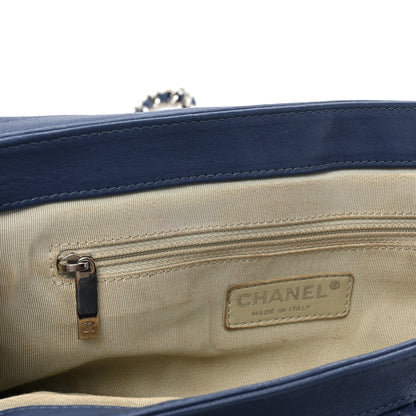 Chanel Washed Lambskin Quilted Medium Chain Around Messenger Blue 11 of 19
