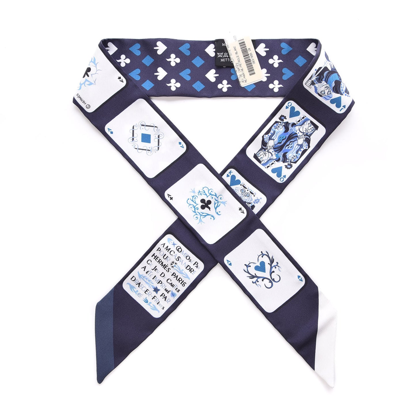 Silk Jeu de Cartes Twilly Marine Petrole White