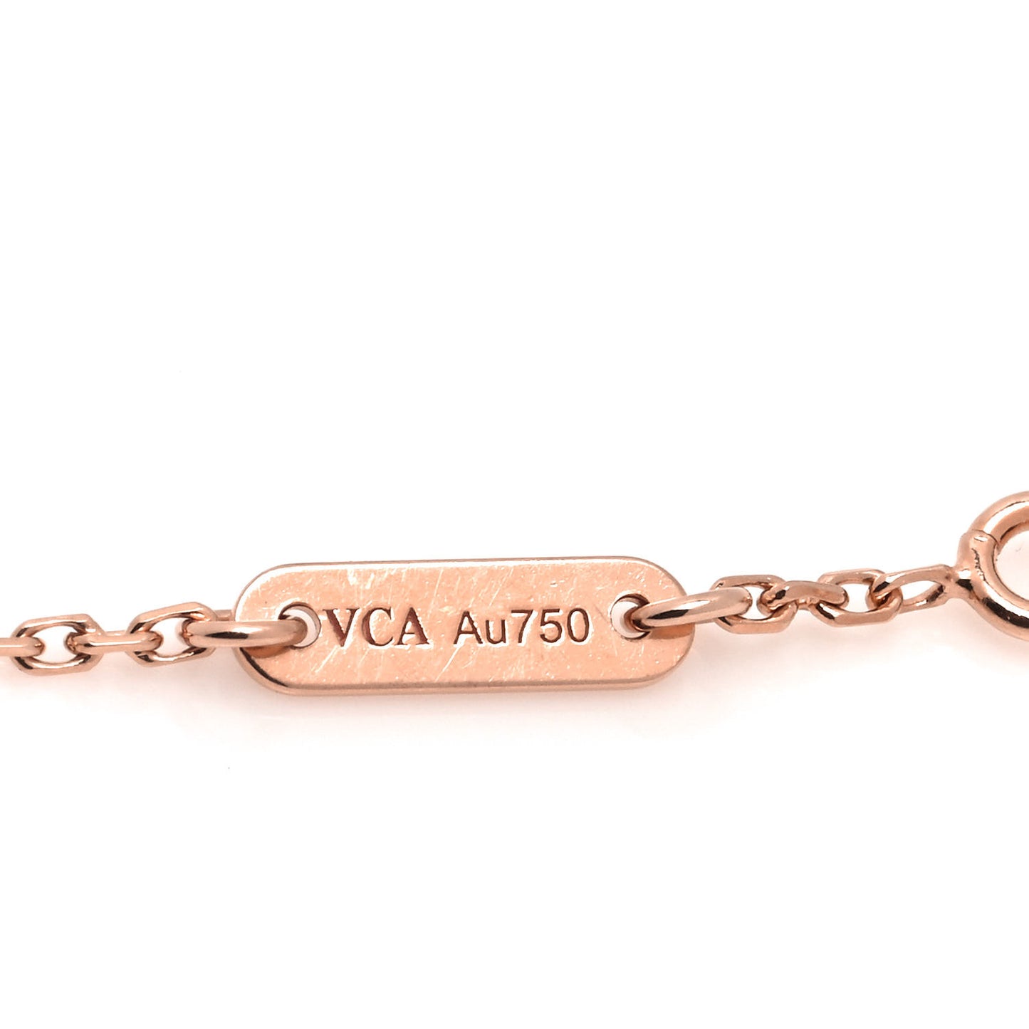18K Rose Gold Carnelian Sweet Alhambra Heart Bracelet